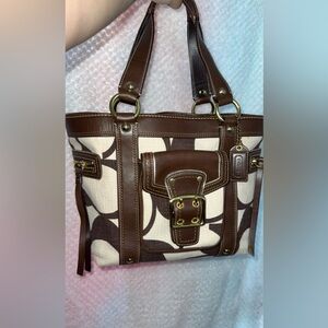 Rare cotton crème Carly tote SOLD‼️